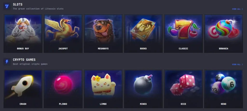 LTC Casino Games